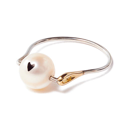 PEARL NEEDLE RING
