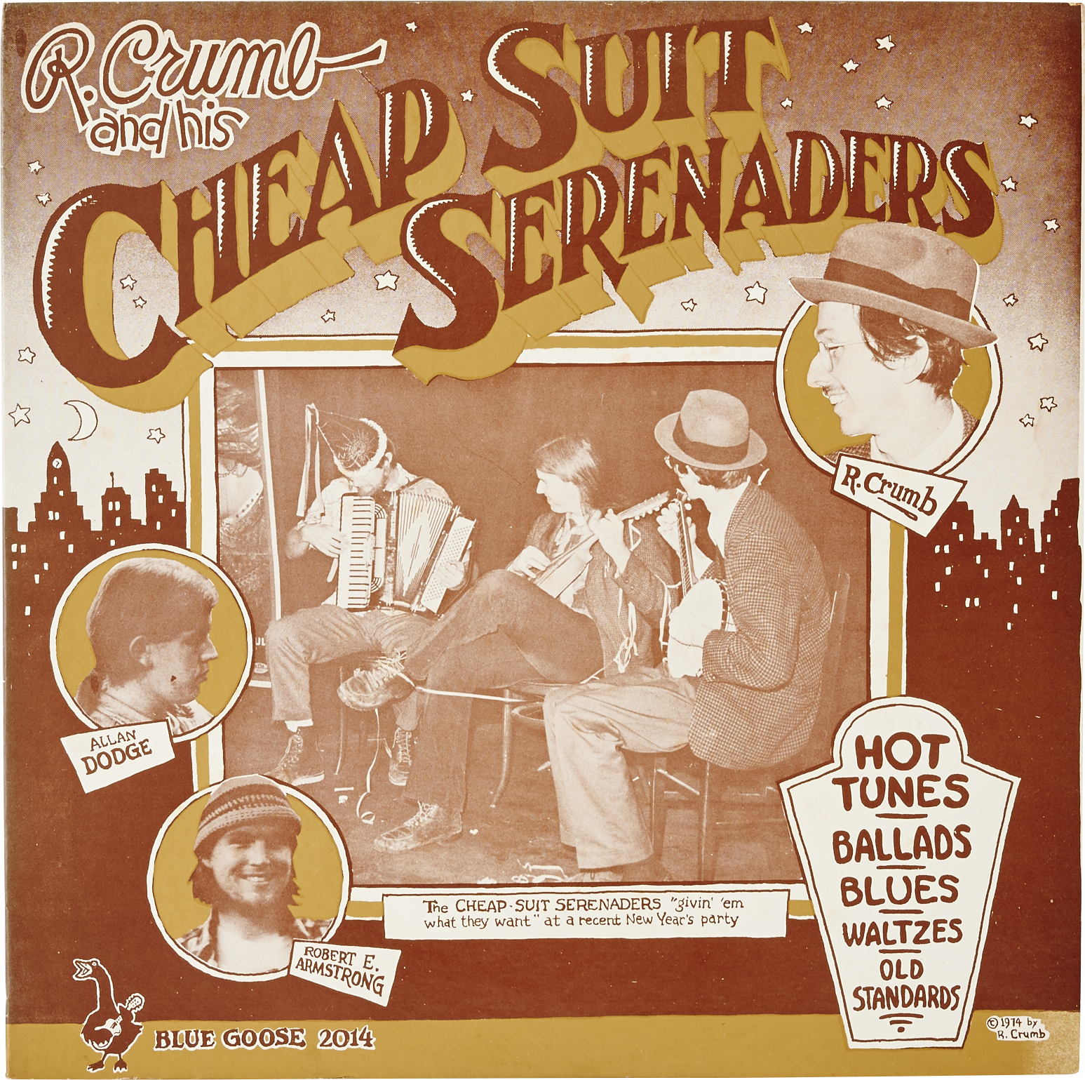 『R. Crumb and His Cheap Suit Serenaders』R. Crumb And The Cheap Suit Serenaders (Blue Goose)