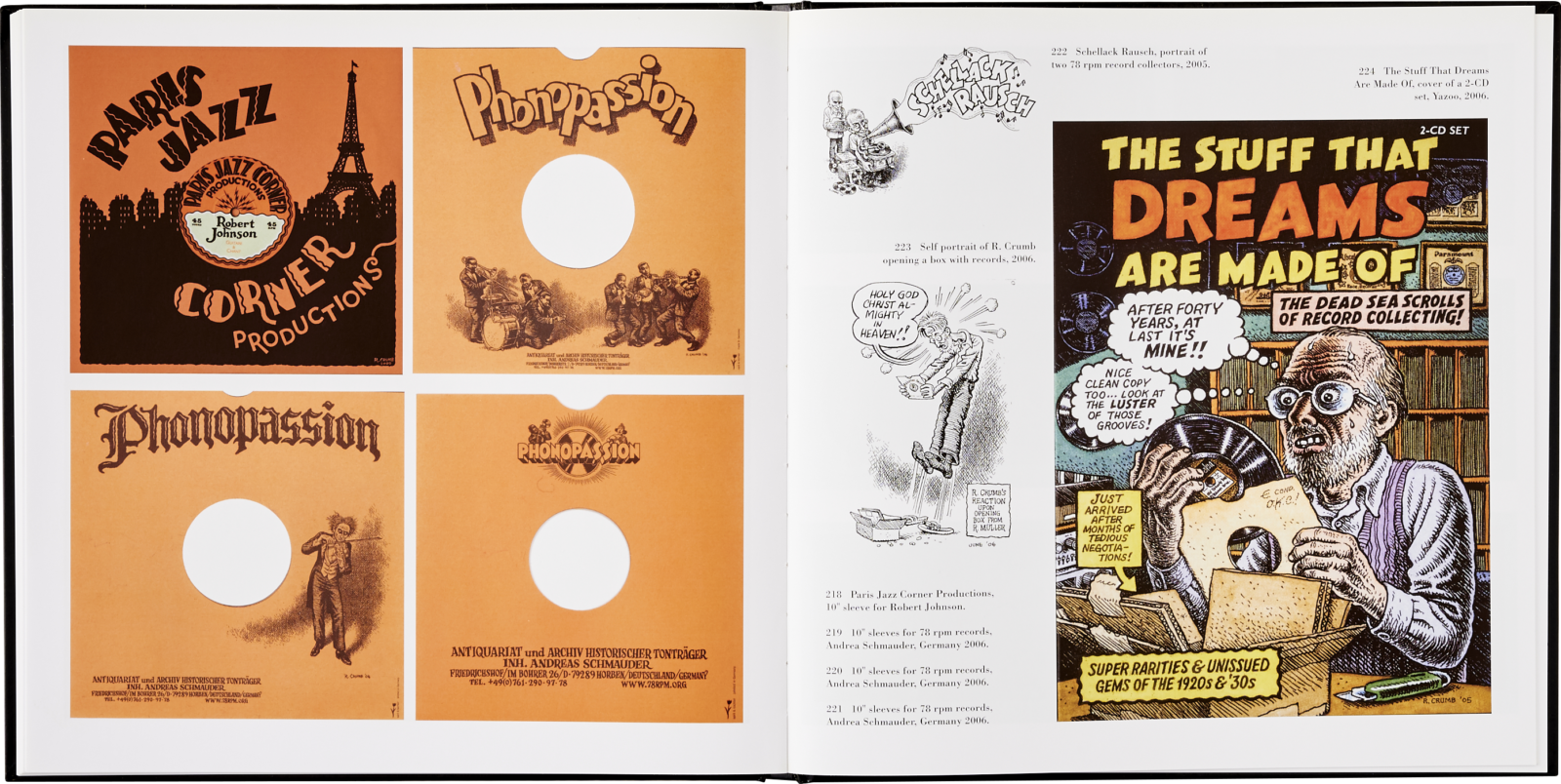 クラムが描いたレコードのジャケット・アートワークを集めた本『The Complete Record Cover Collection』