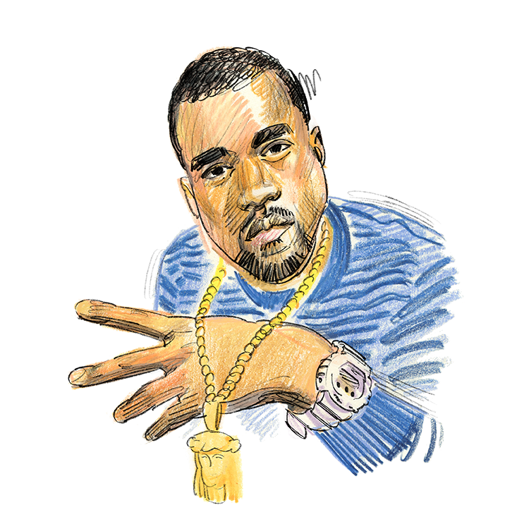 KANYE WESTのイラスト