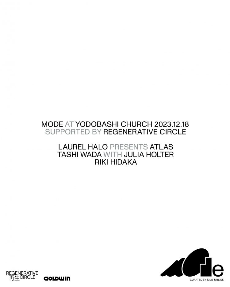 MODE AT YODOBASHI CHURCH  Supported by REGENERATIVE CIRCLE