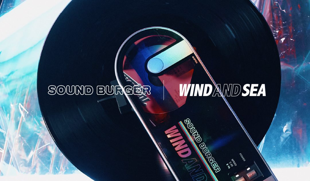 サウンドバーガー」と〈WIND AND SEA〉の限定コラボレーションで、'80