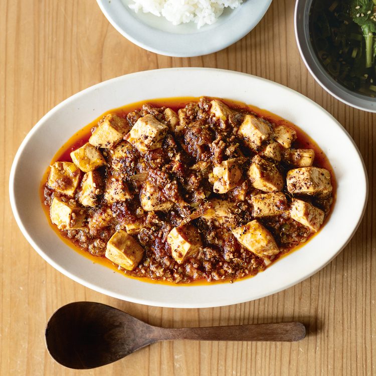 豆腐にダンスさせる、麻婆豆腐。