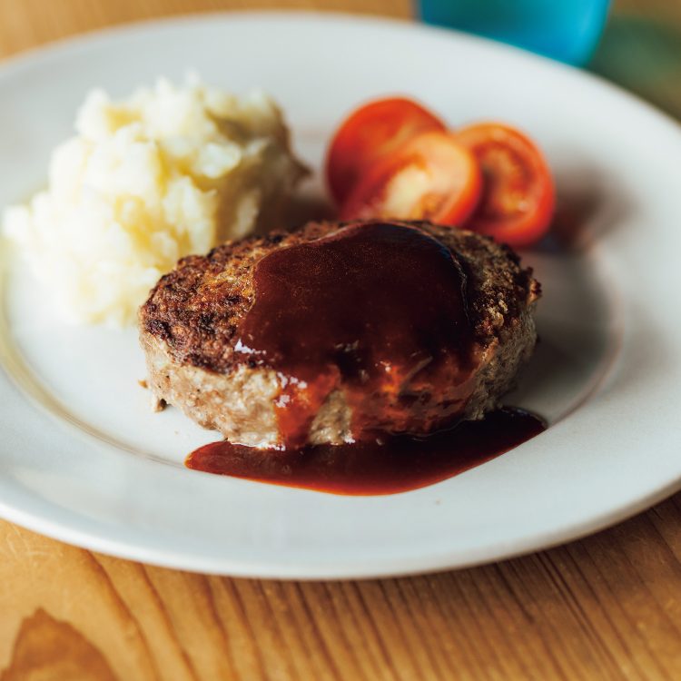 こねない、ハンバーグ。