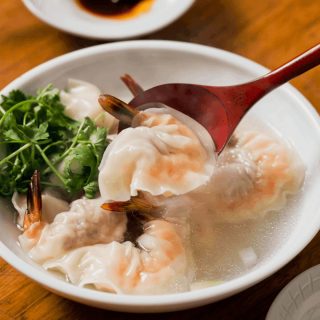 海老を味わうための水餃子。