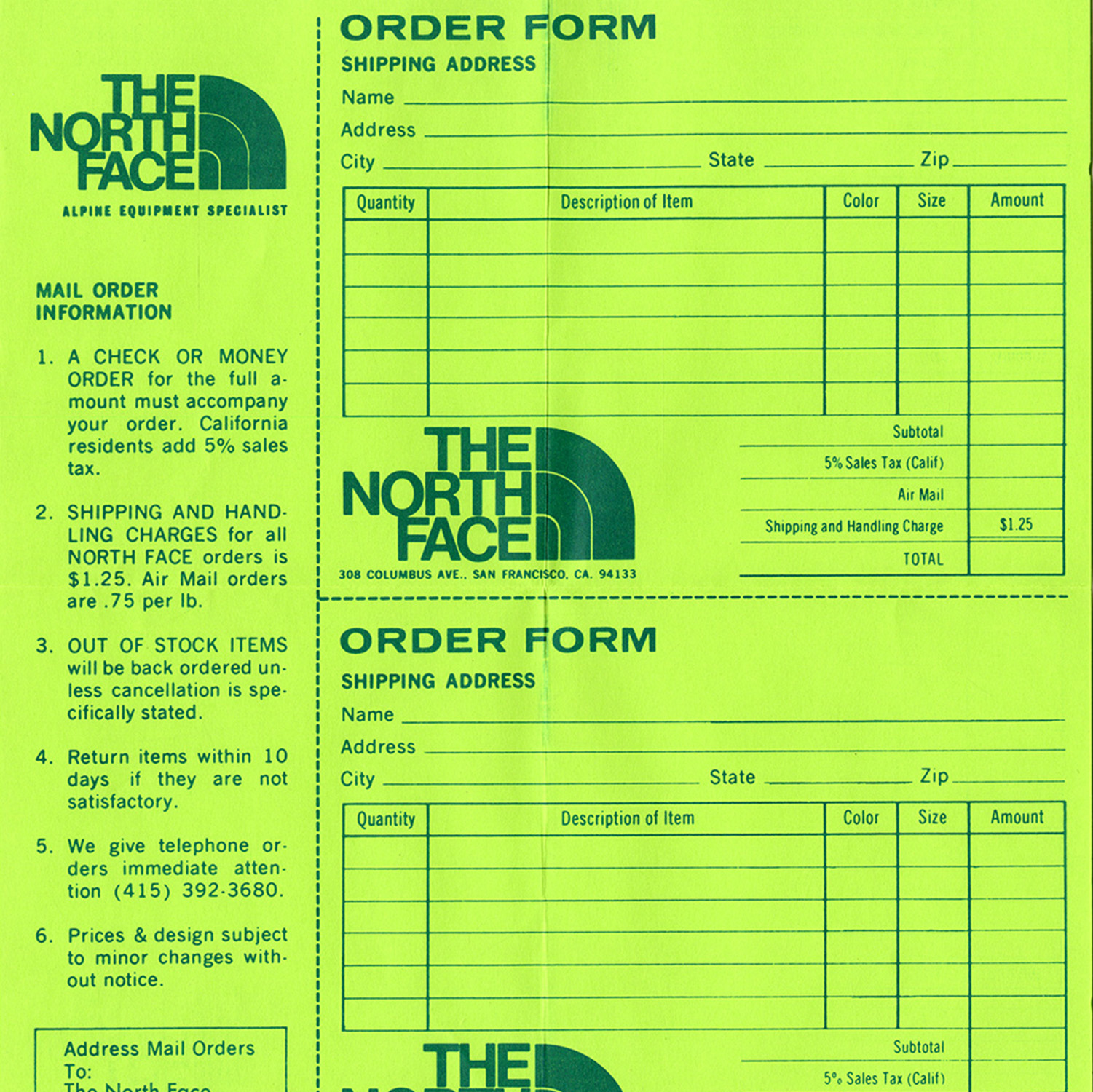 【#1】1969 The North Face catalog