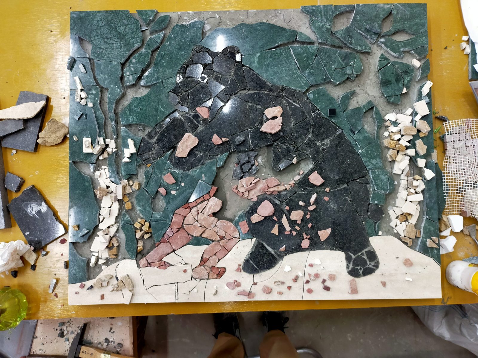 【#4】モザイクやってます。／モザイクと民話