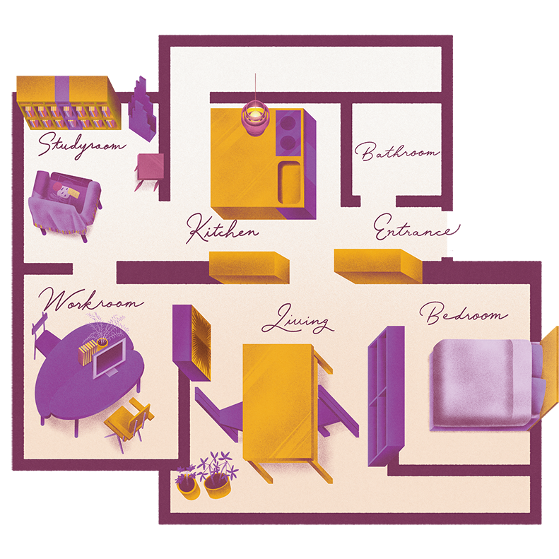 生活動線から家具まで全部、DIY。