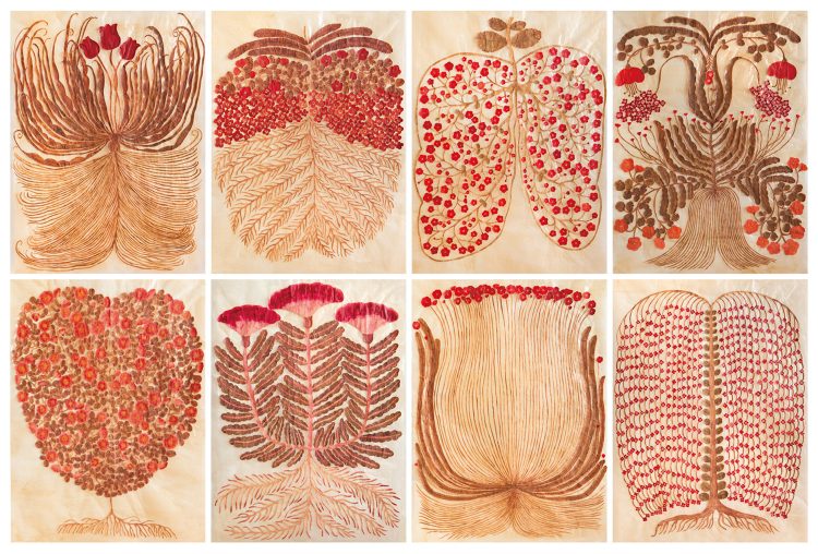 今村⽂「温かい家 -my red flowers-」に行く。