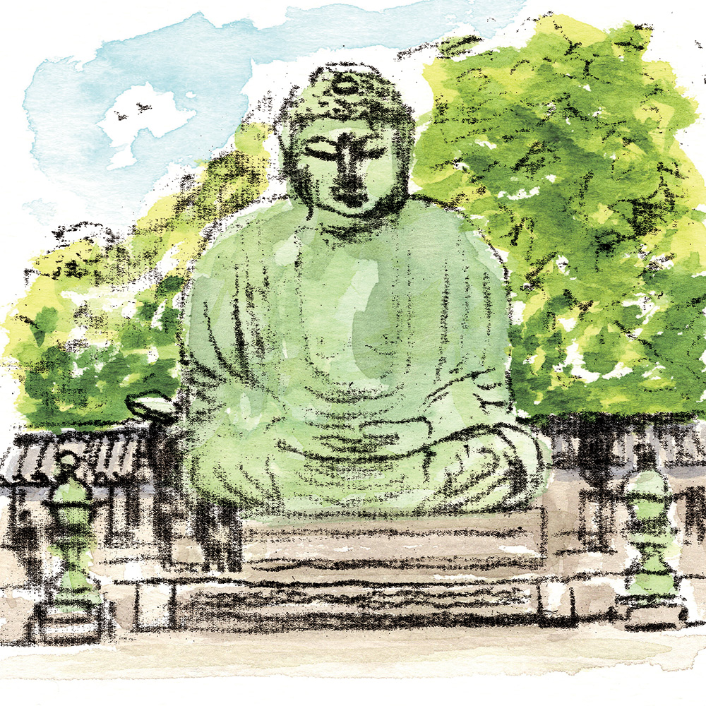 旅の終わりの洋食と、静けさをくれる大仏。