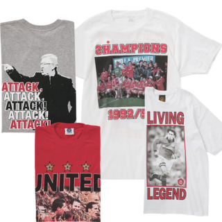 サッカープリントのスーベニアTシャツ