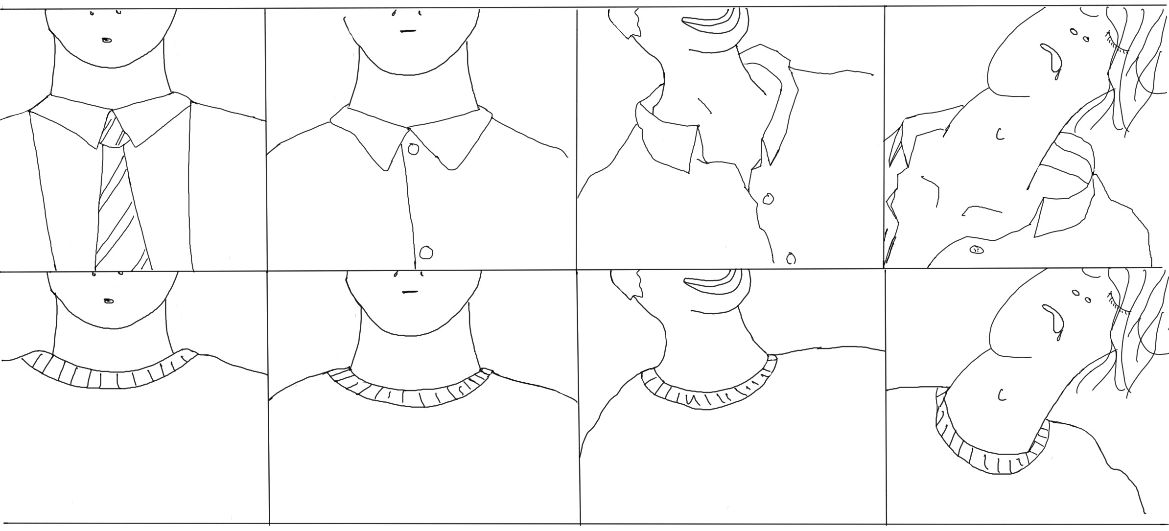 WHAT ARE GESTURES ASSOCIATED WITH COLLARS？